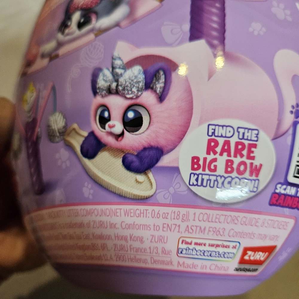 Rainbocorns Kittycorn Surprise! Purple Gold Egg Over 10 Surprises Peel & Reveal - Picture 11 of 14